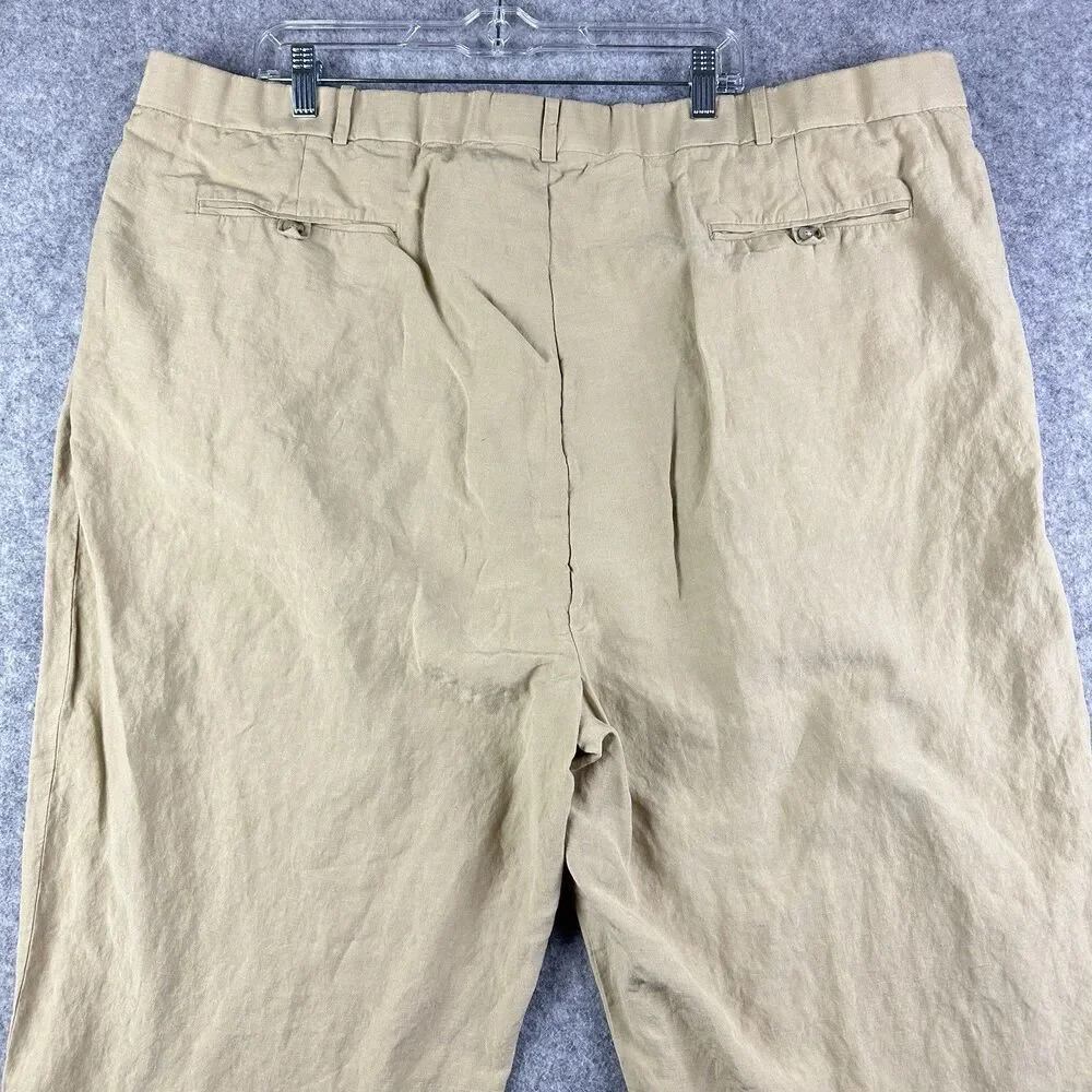 Polo Ralph Lauren Linen Silk Blend Pants Mens 48B Big Preppy Coastal Trouser*